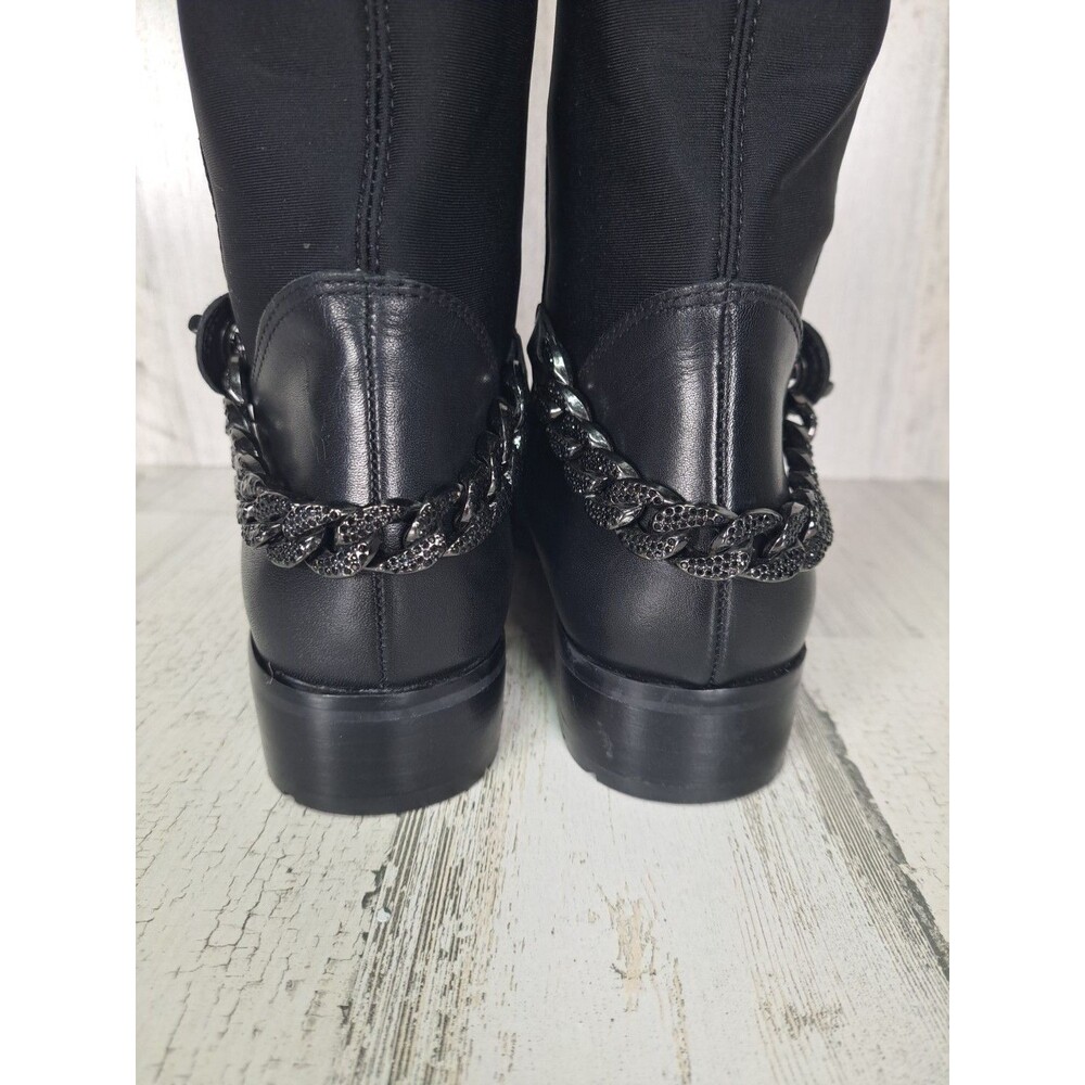 Karl Lagerfeld Paris Shay Over-The-Knee Boots Womens Black Size 7M Dark Romantic - Picture 8 of 16